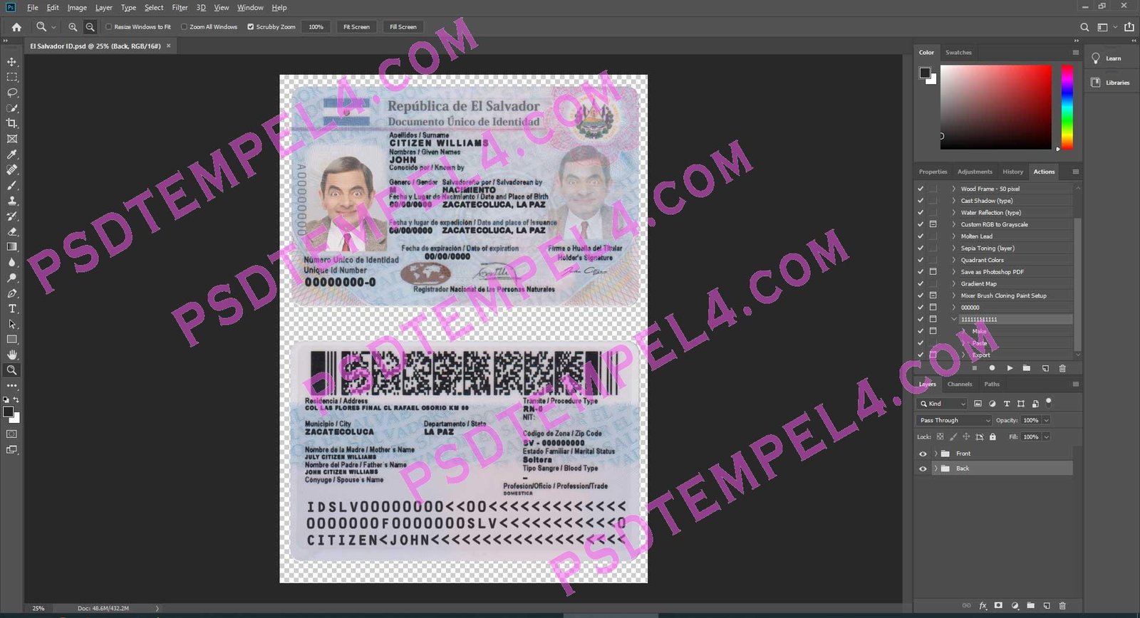 El Salvador id card