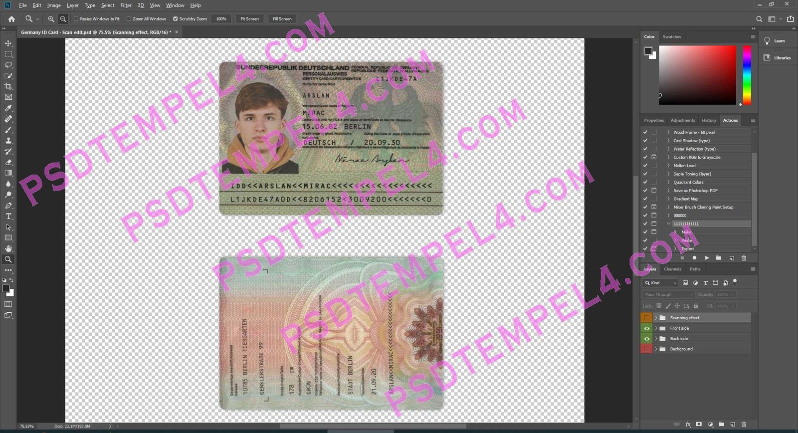 Germany id card - Version 1
