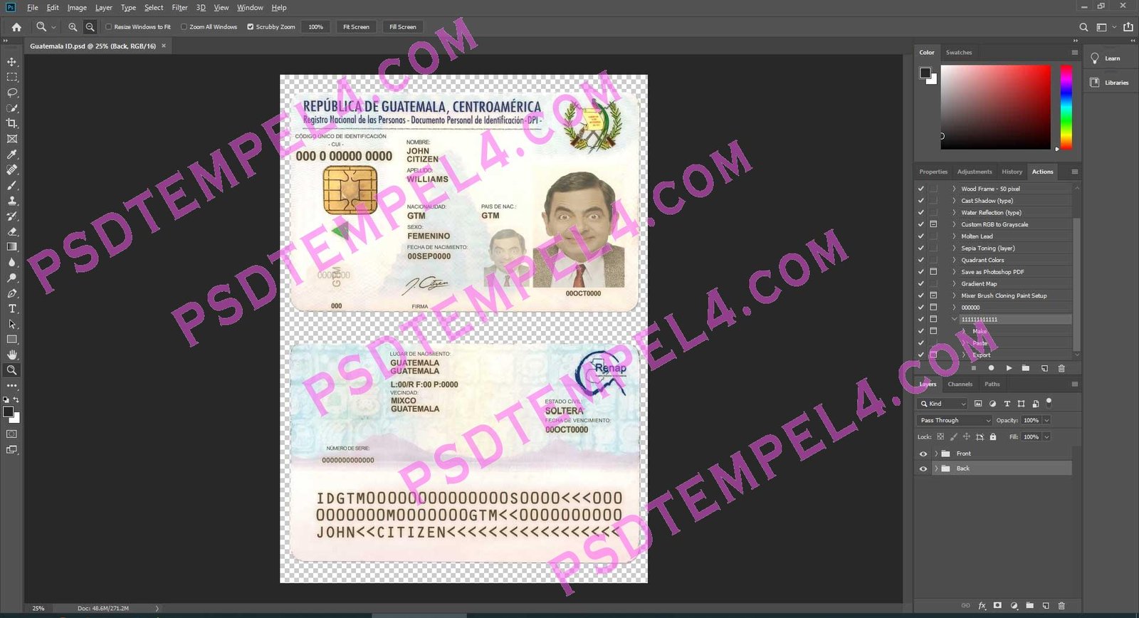 Guatemala id card
