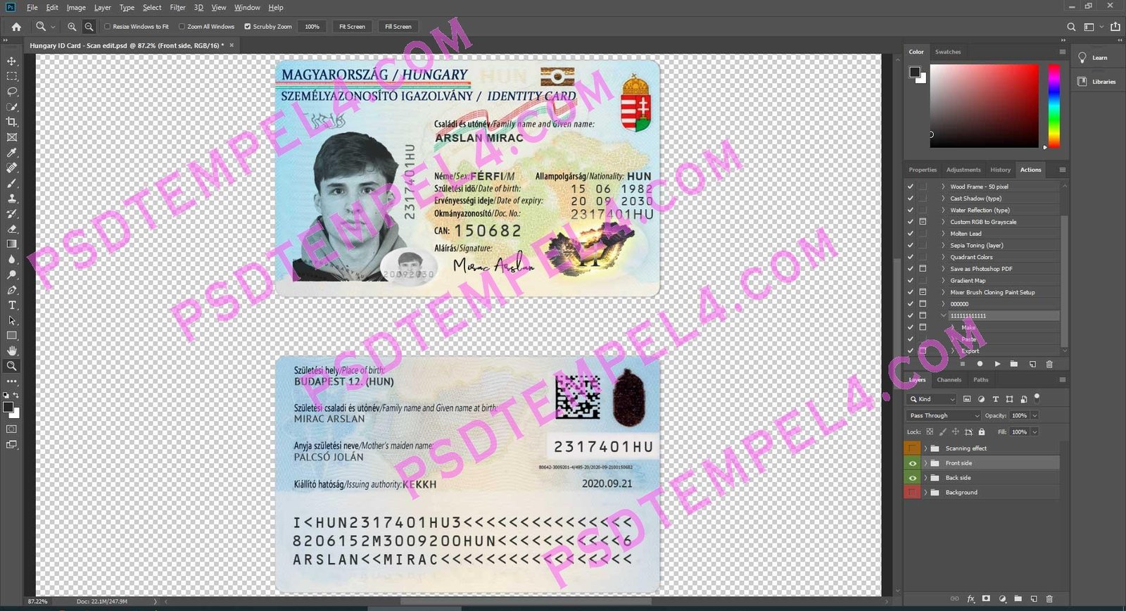 Hungary id card