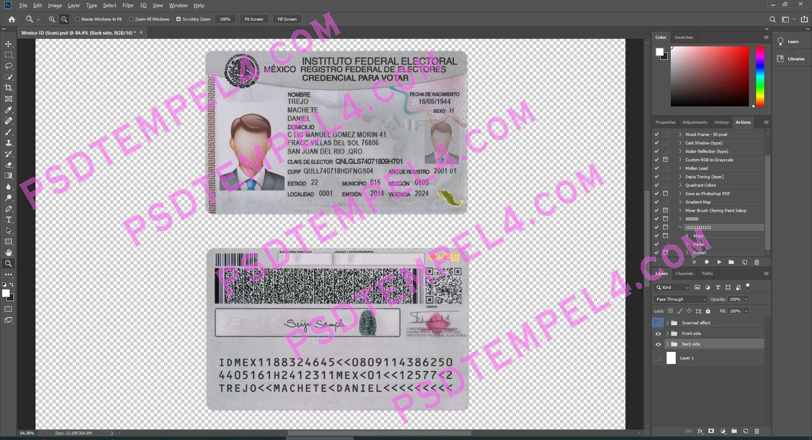 Mexico ID Card