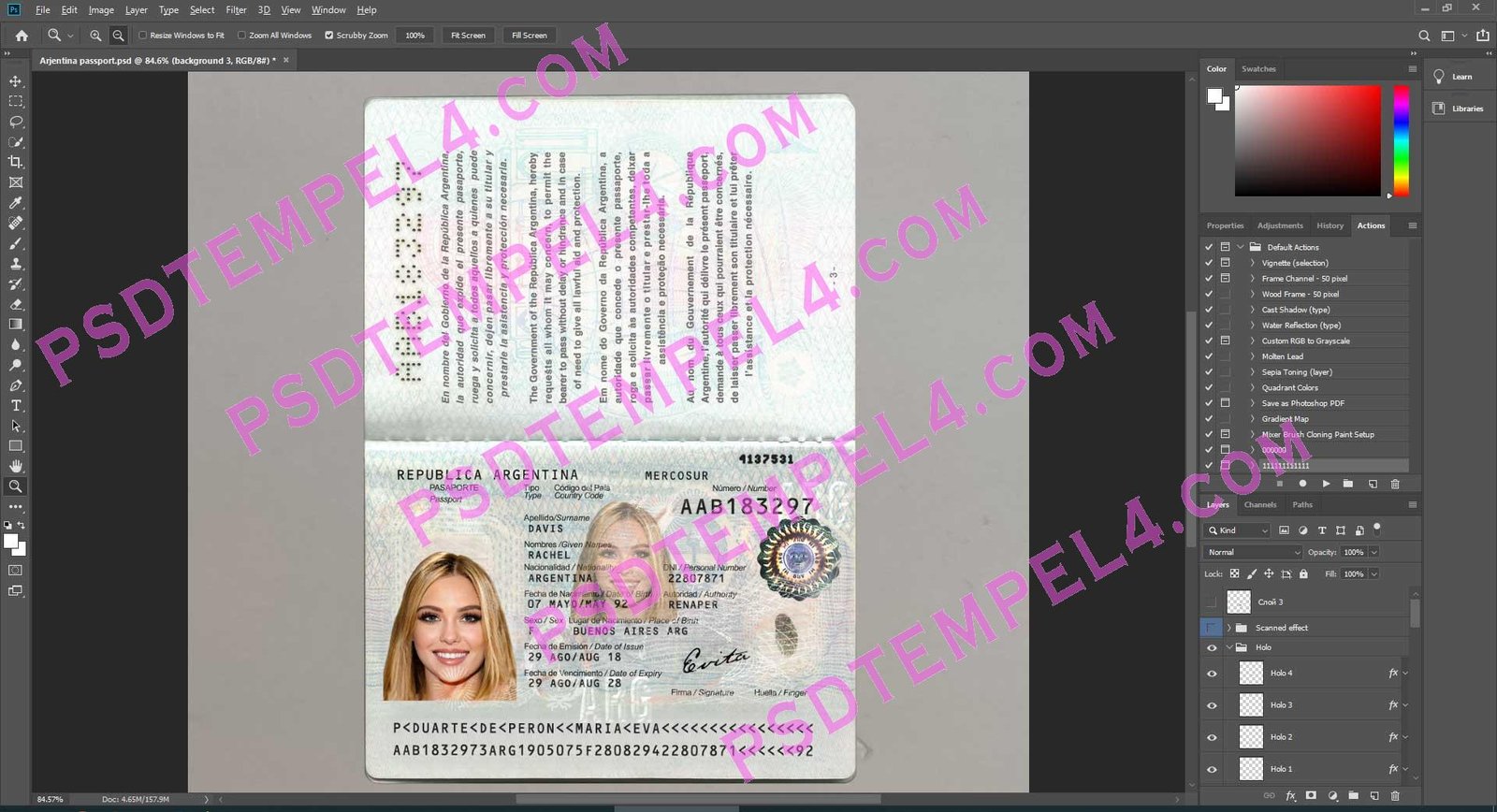 Argentina Passport - version 1