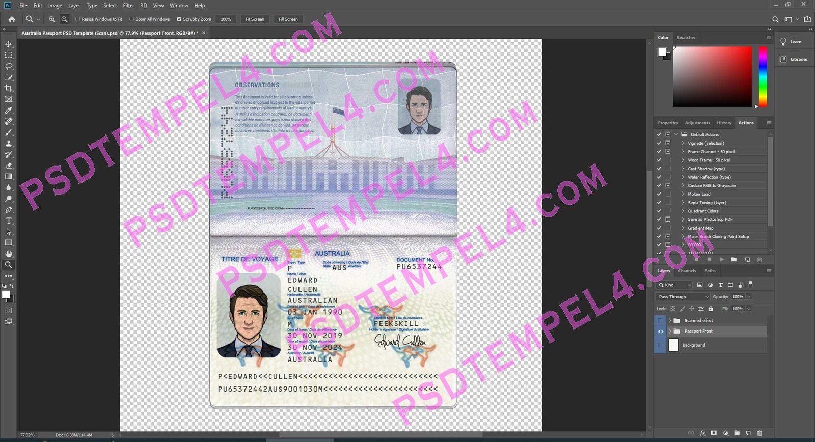 Australia passport - version 1