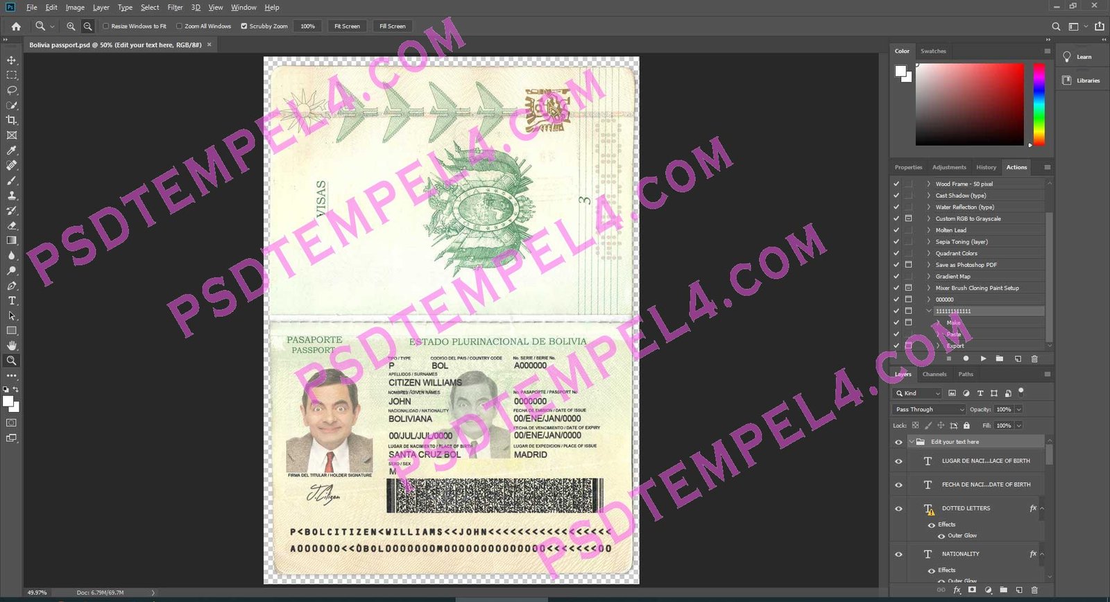 Bolivia Passport