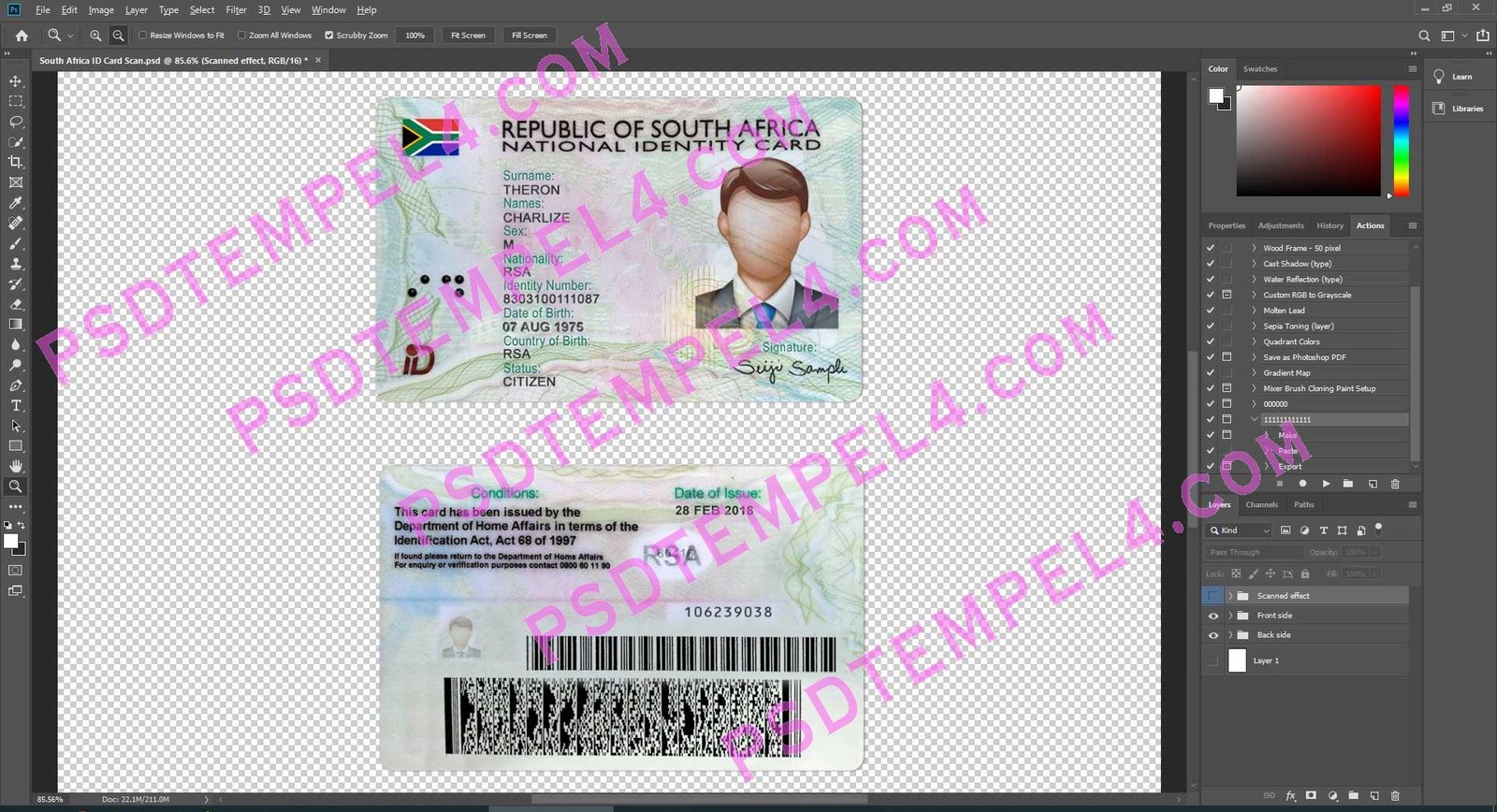 South Africa ID Card