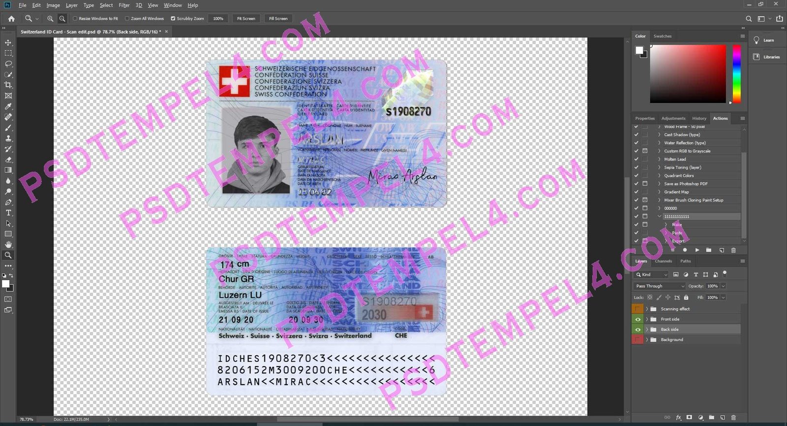 Switzerland ID Card V1