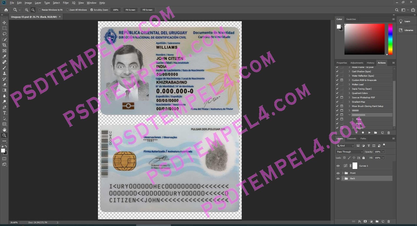 Uruguay id card