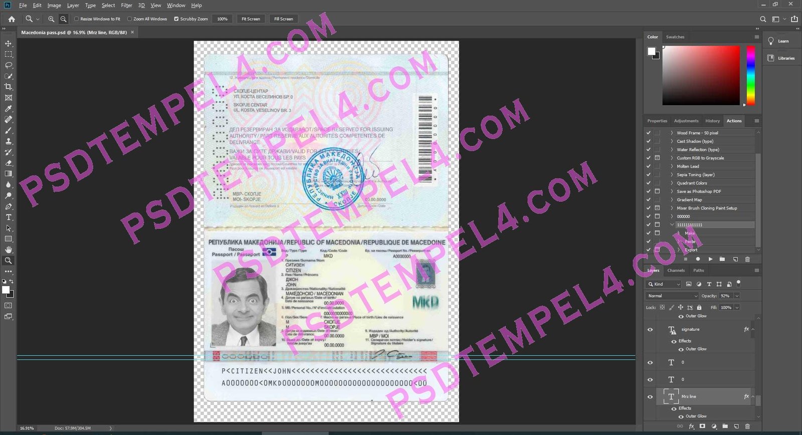Macedonia Passport