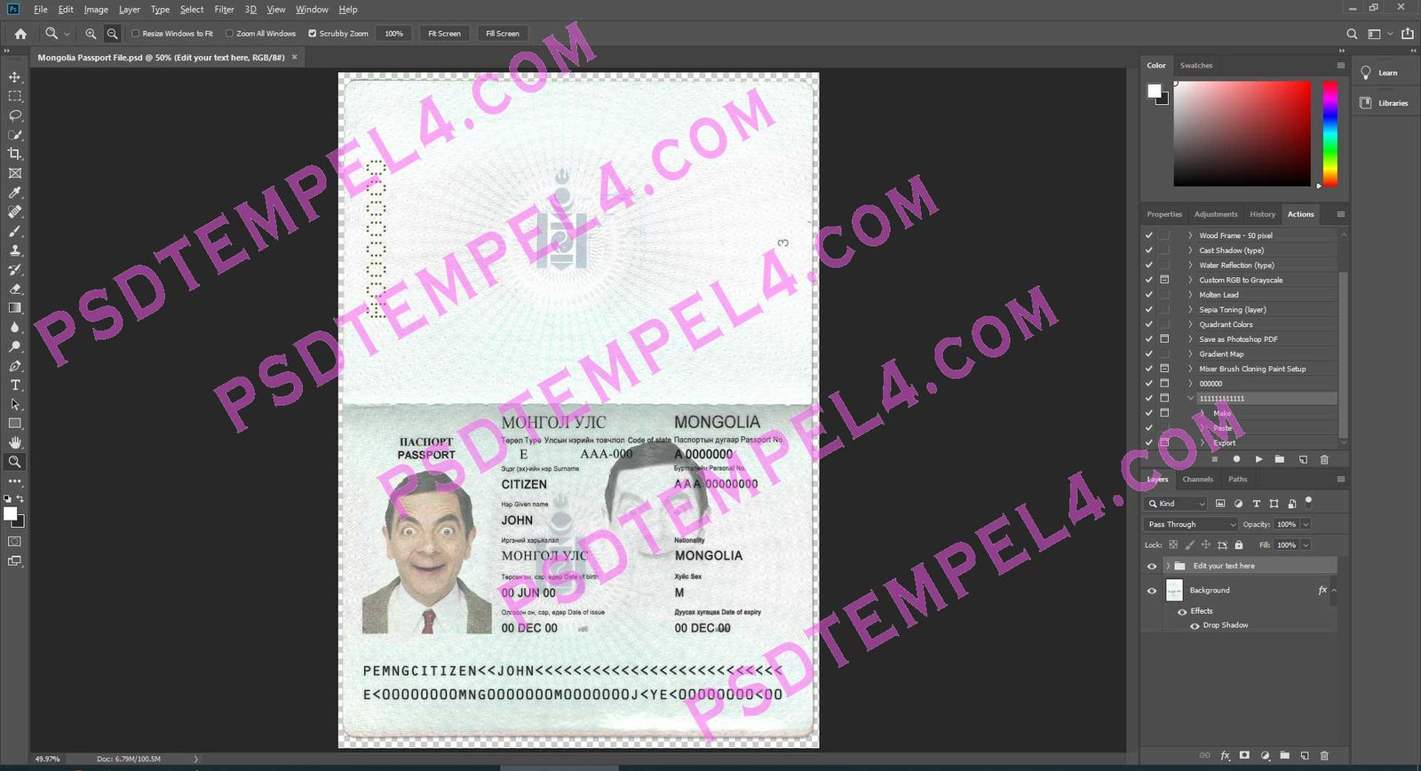 Mongolia Passport