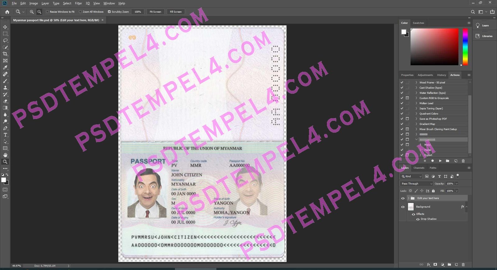 Myanmar Passport