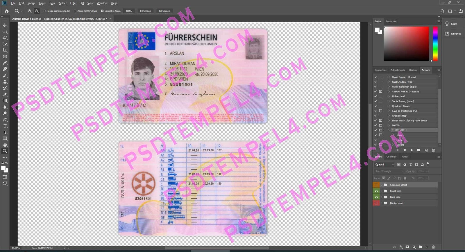 Austria Driver License
