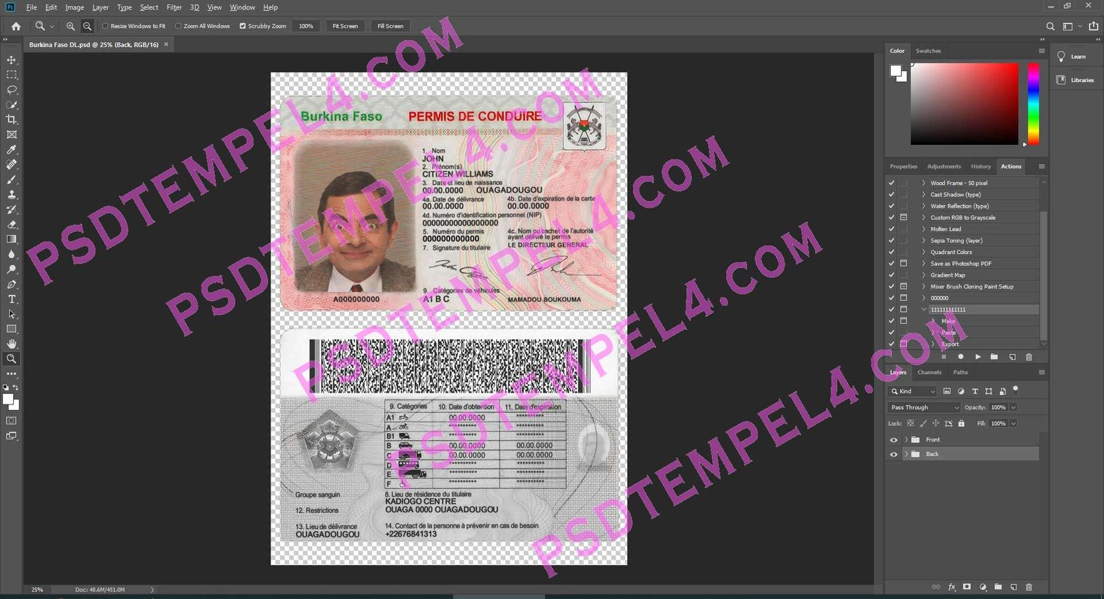 Burkina Faso Driver License