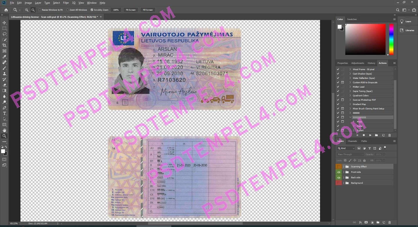 Lithuania Driver License