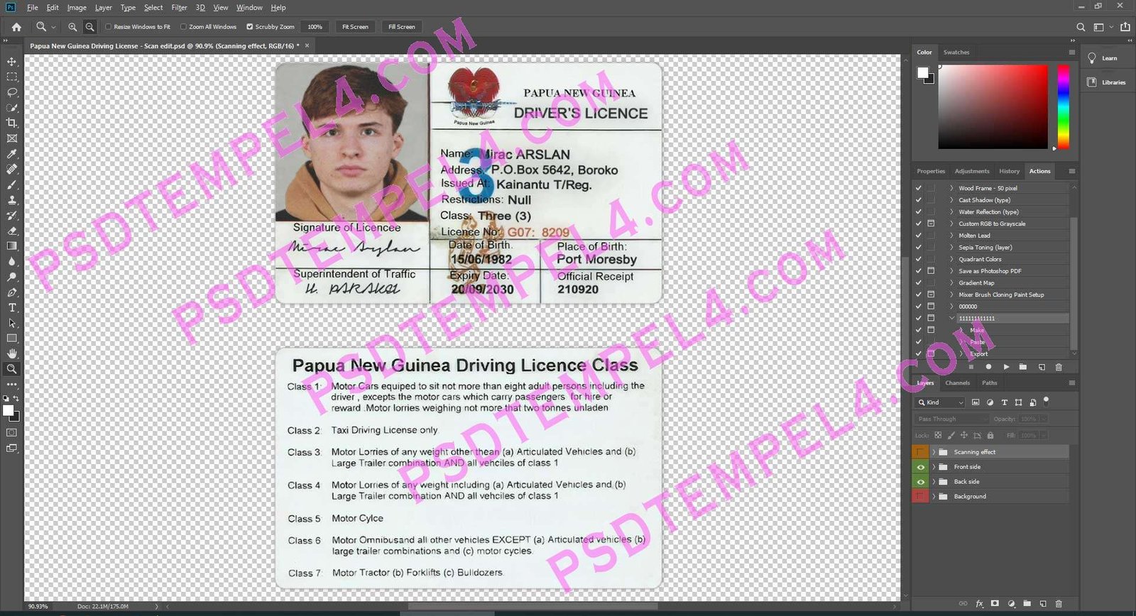 New Guinea Driver License