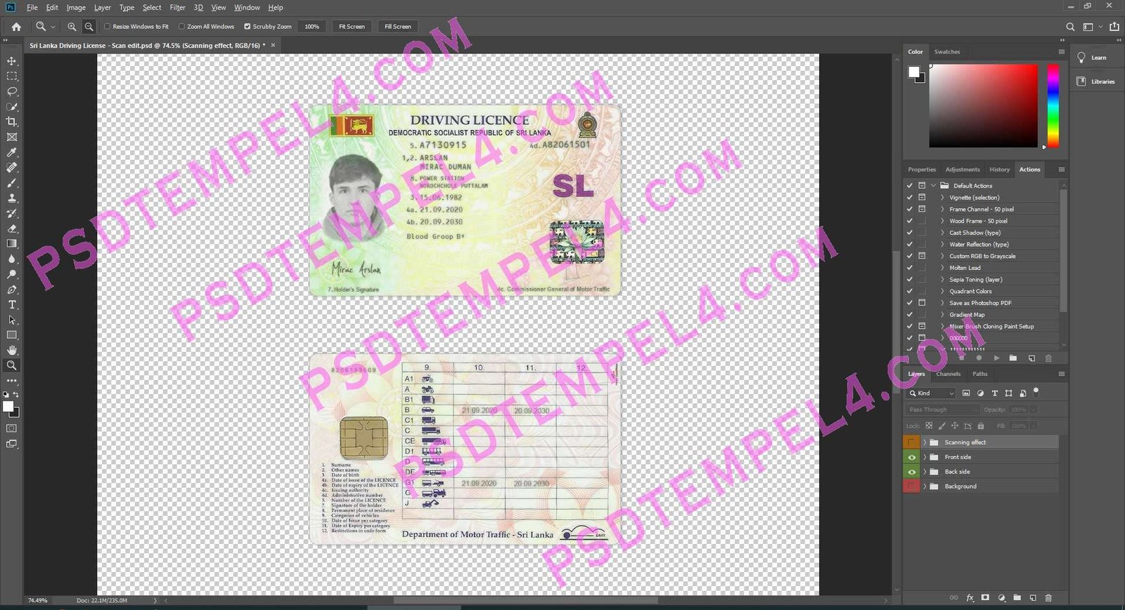 Sri Lanka Driver License
