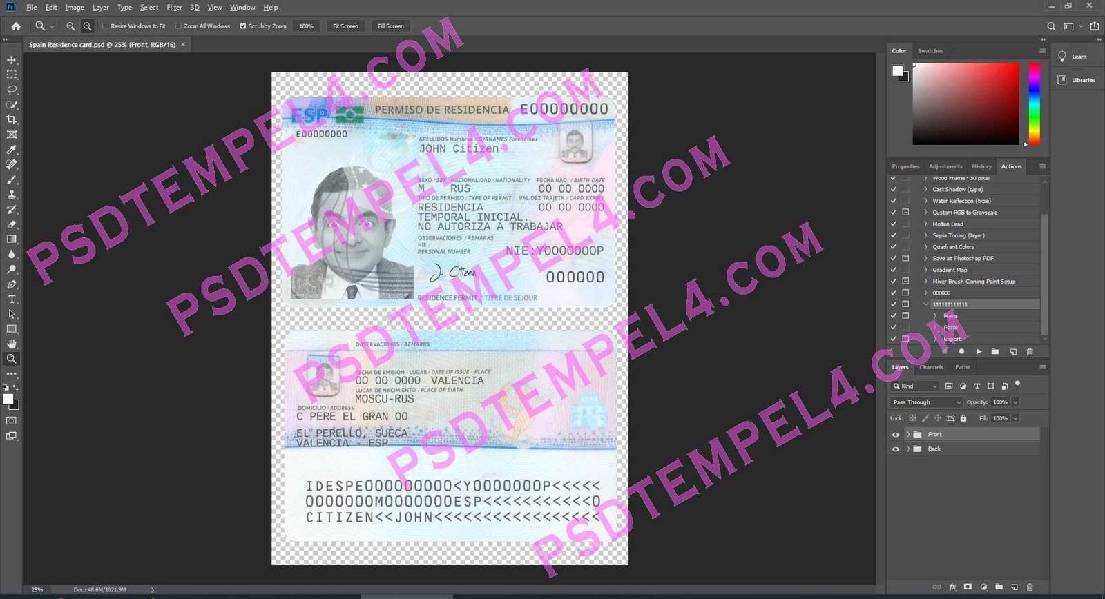 Spain residence resident permit