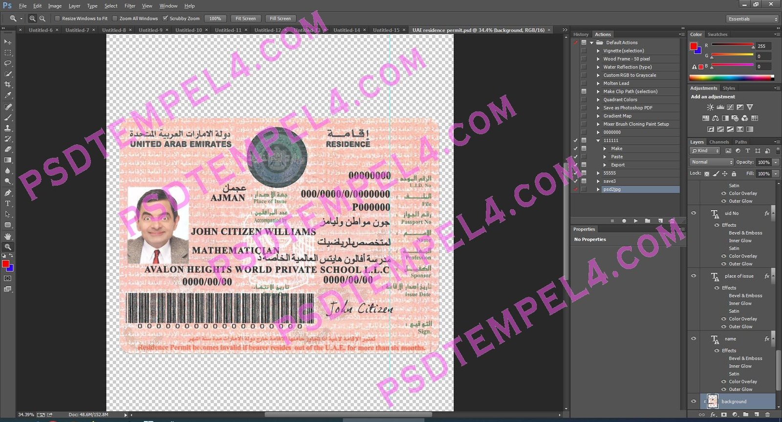 UAE United Arab Emirates residence resident permit