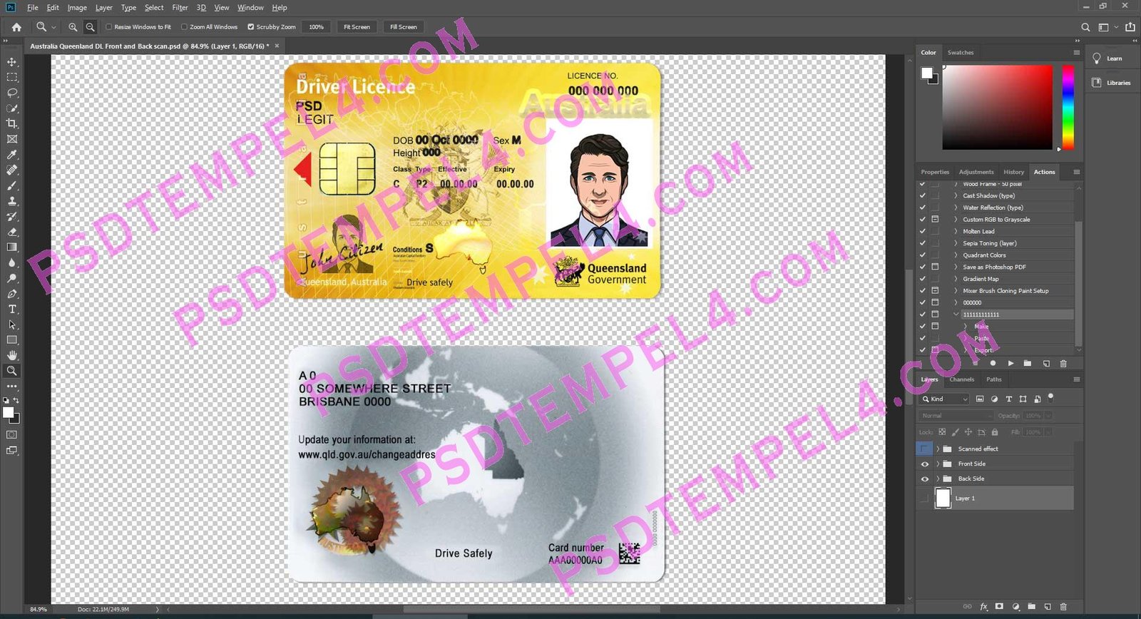 Australia Queenland Driver License V1