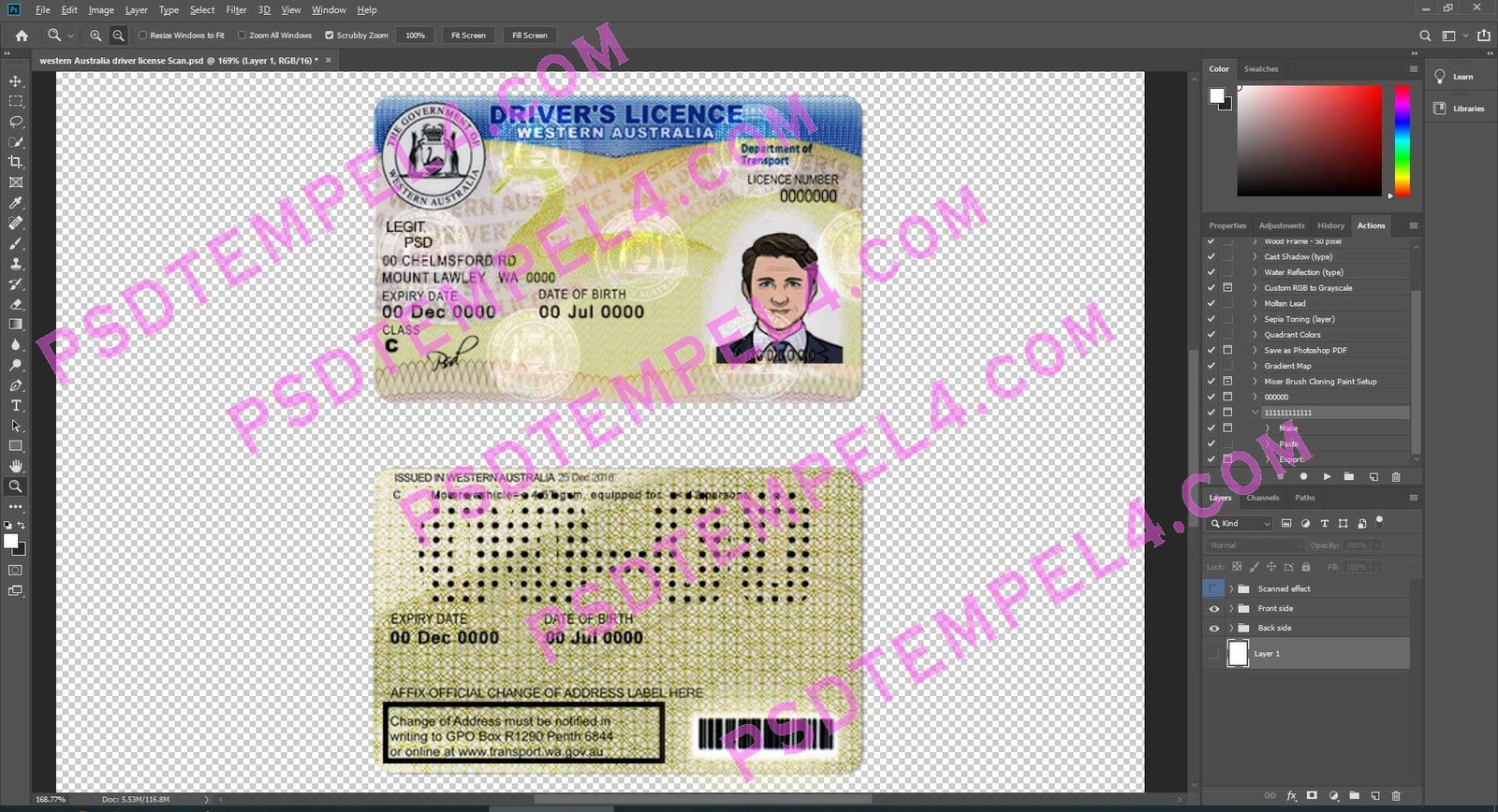 Australia western Driver License V1