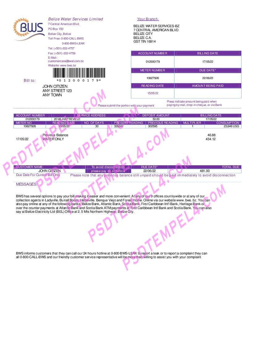 Belize Water Services Limited