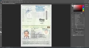 Burkina Faso Passport - 3 version