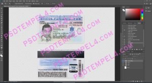 Canada British Columbia Driver License