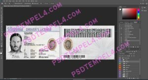 USA Virginia Driver License 2 version