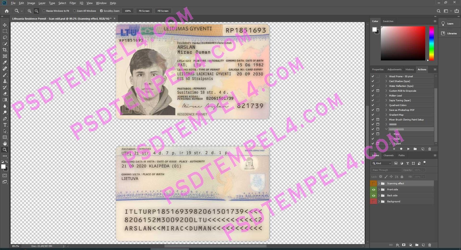 Lithuania residence resident permit - 2 version