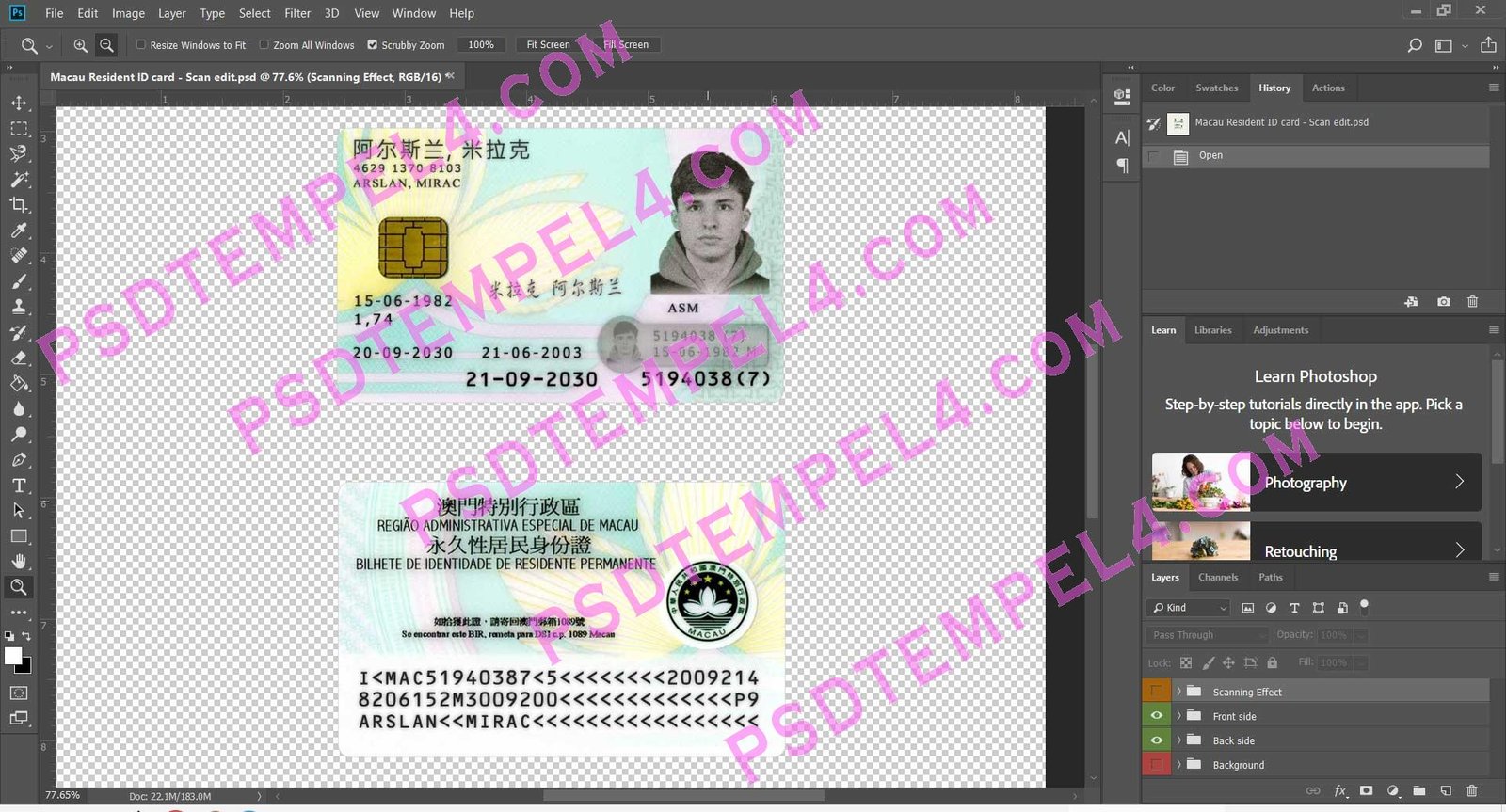 Macau residence resident permit - 2 version - Image 2