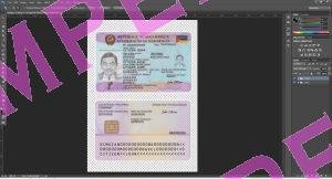 Mozambique residence card sample screenshot