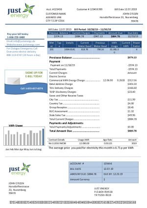 Germany just energy utility billg