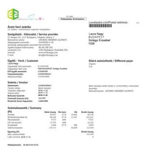 Hungary E2 utility billE2 B