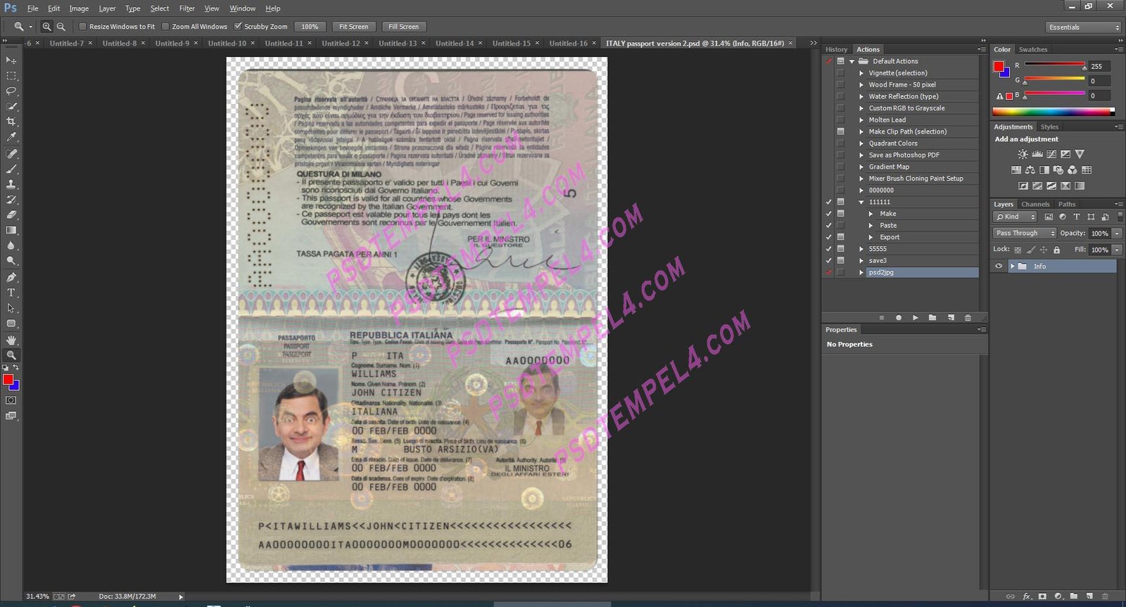 Italy passport V3